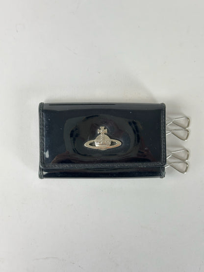Vintage Vivienne Westwood Leather Key Holder black