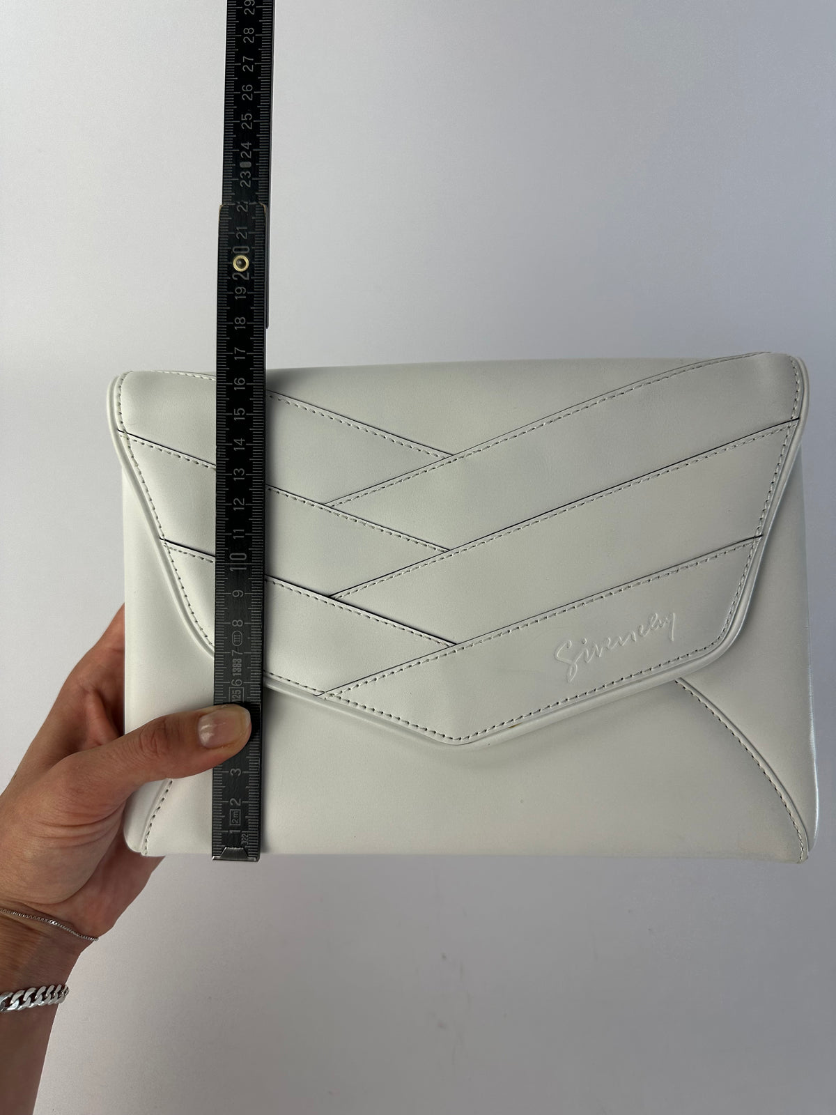 Vintage Givenchy Licensed Flap Crossbody Bag Late 1980s White
