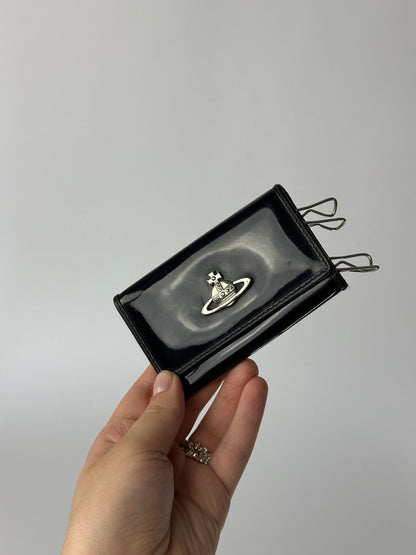 Vintage Vivienne Westwood Leather Key Holder black