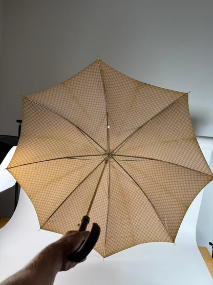 Vintage Celine Monogram Umbrella Beige