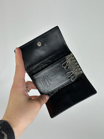 Vintage Vivienne Westwood Leather Key Holder black