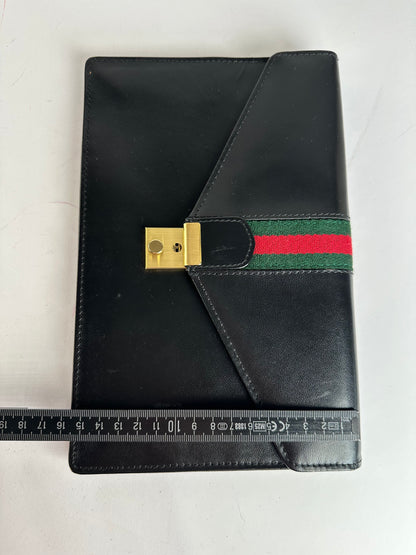 Vintage Gucci Leather Clutch Black