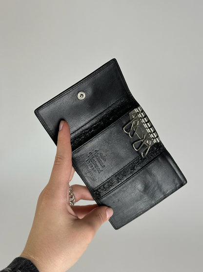 Vintage Vivienne Westwood Leather Key Holder black