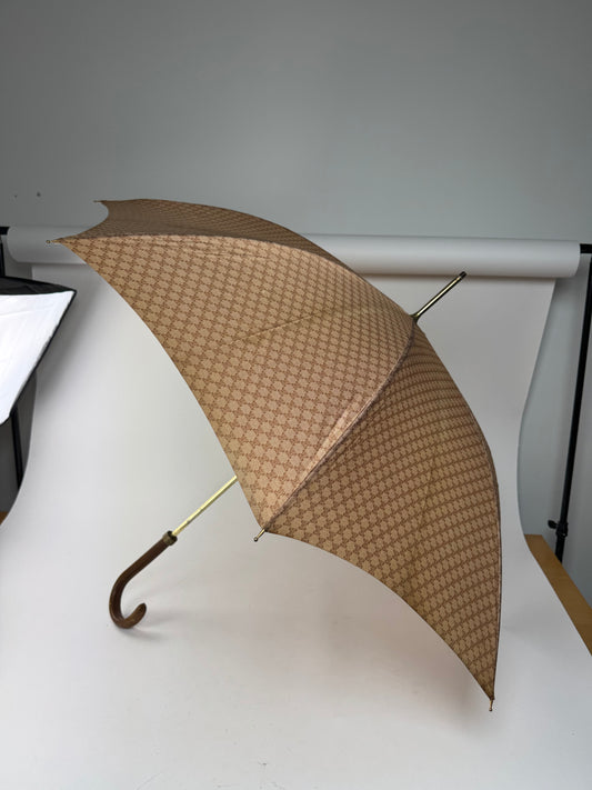 Vintage Celine Monogram Umbrella Beige