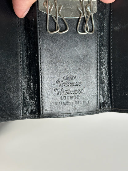 Vintage Vivienne Westwood Leather Key Holder black