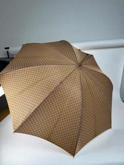 Vintage Celine Monogram Umbrella Beige