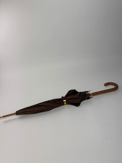 Vintage Celine Monogram Umbrella Brown