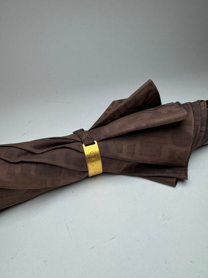 Vintage Celine Monogram Umbrella Brown