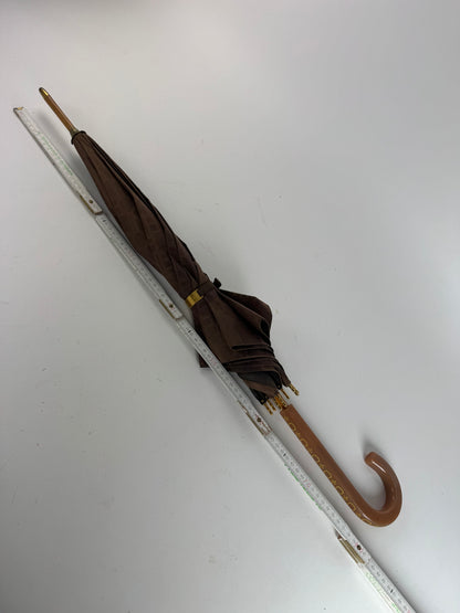 Vintage Celine Monogram Umbrella Brown