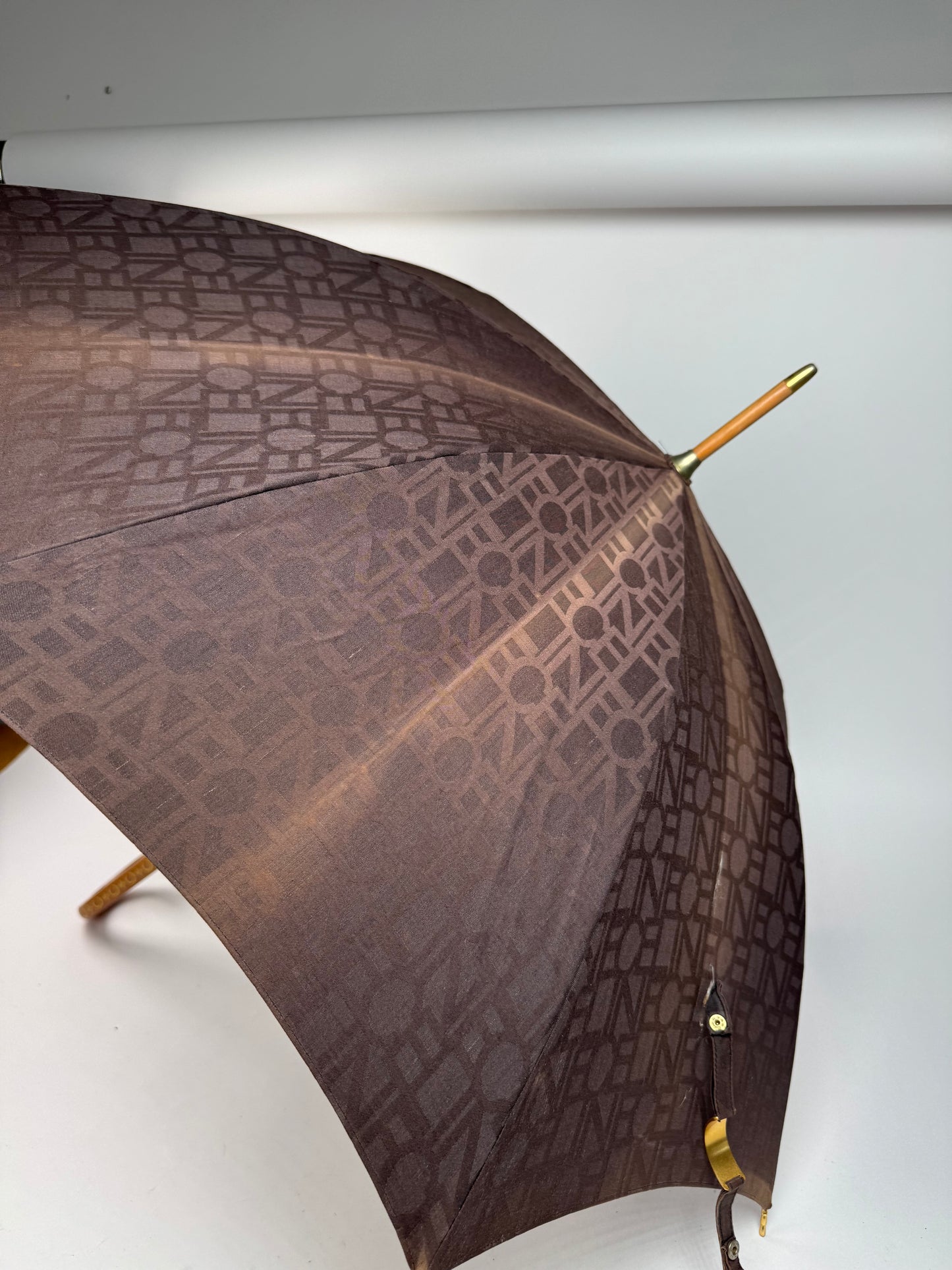 Vintage Celine Monogram Umbrella Brown