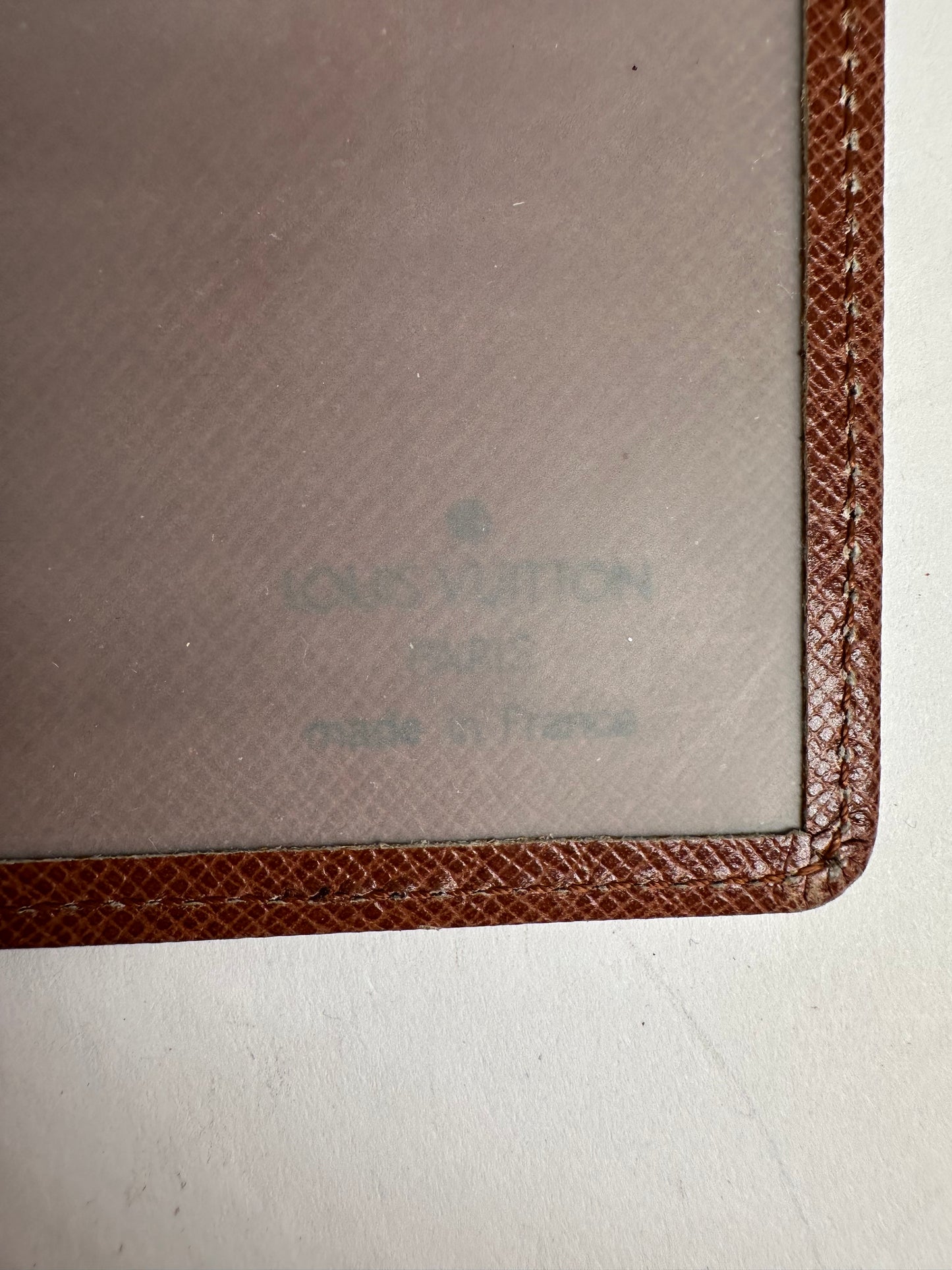 Vintage Louis Vuitton Epi Leather Card Holder Brown