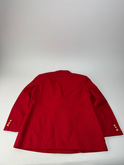 Vintage Burberry Wool Coat Red