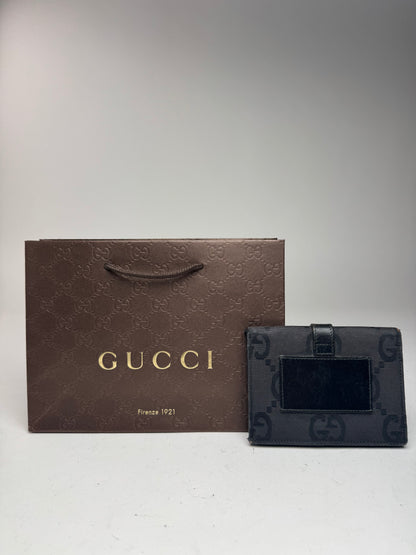 Vintage Gucci Monogram Jackie Card holder black