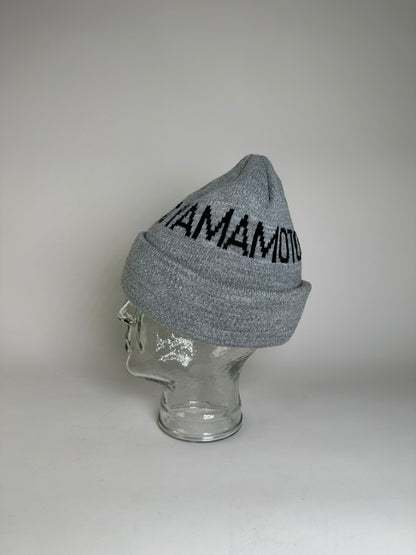 Vintage Kansai Yamamoto Men's Wool Beanie Light Grey Black