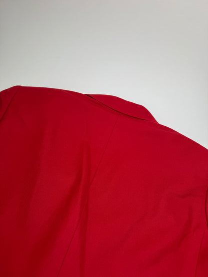 Vintage Burberry Wool Coat Red