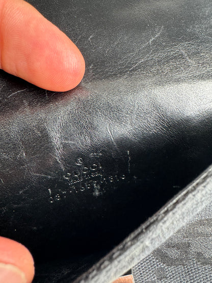 Vintage Gucci Monogram Jackie Card holder black