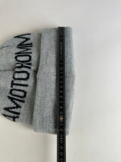 Vintage Kansai Yamamoto Men's Wool Beanie Light Grey Black