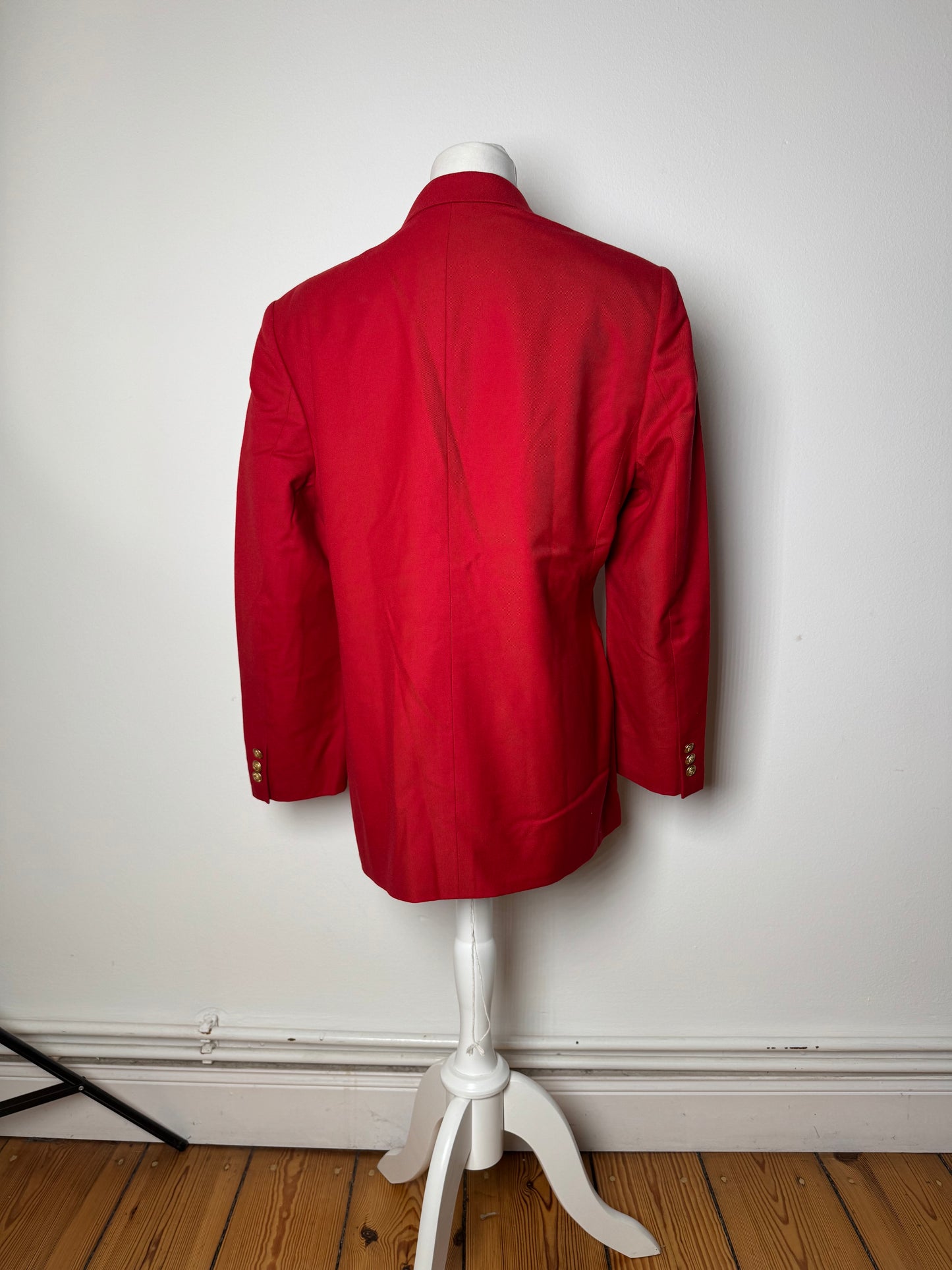 Vintage Burberry Wool Coat Red