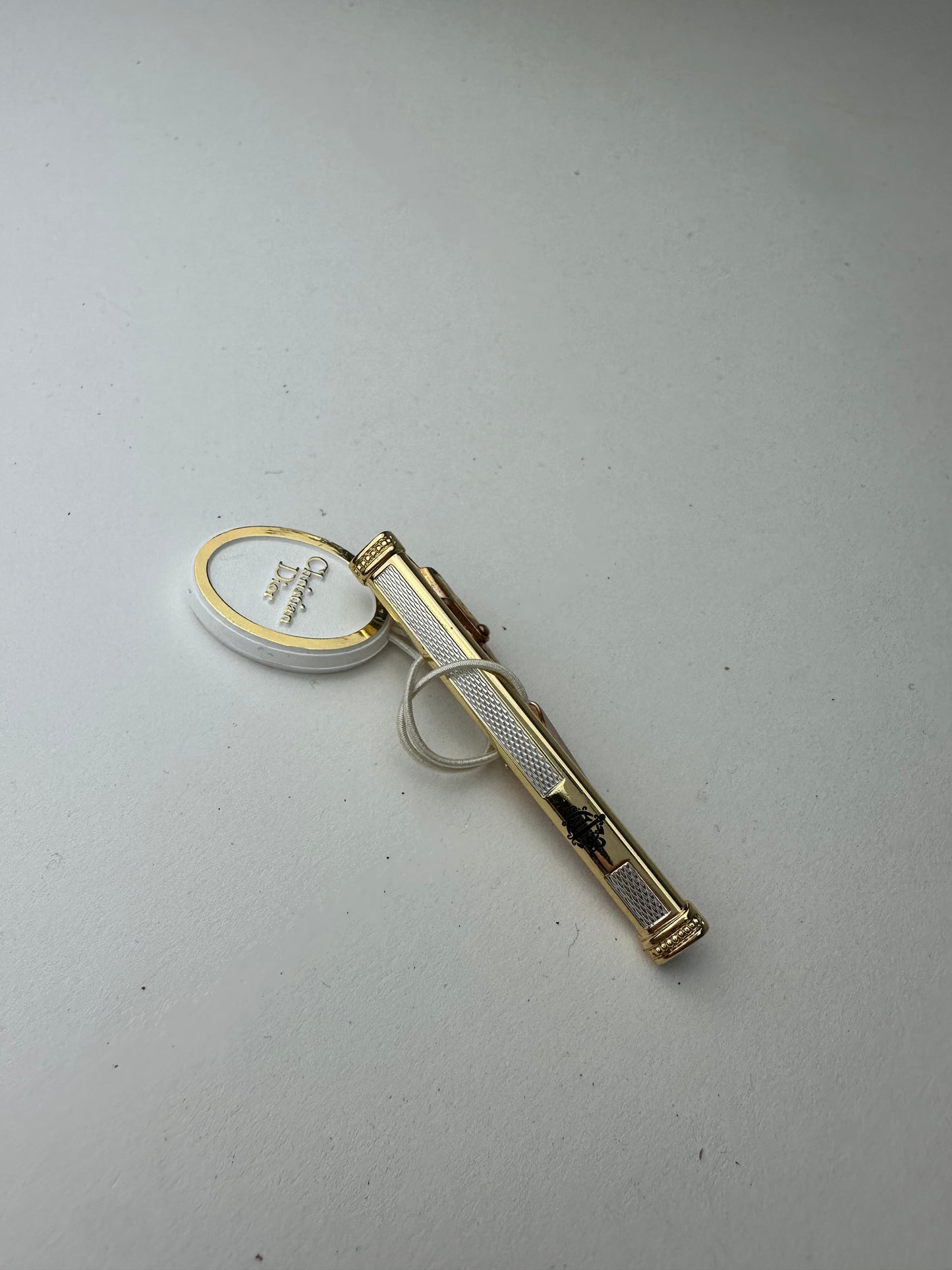 Vintage Dior Tie/Money Clamp Silver Gold