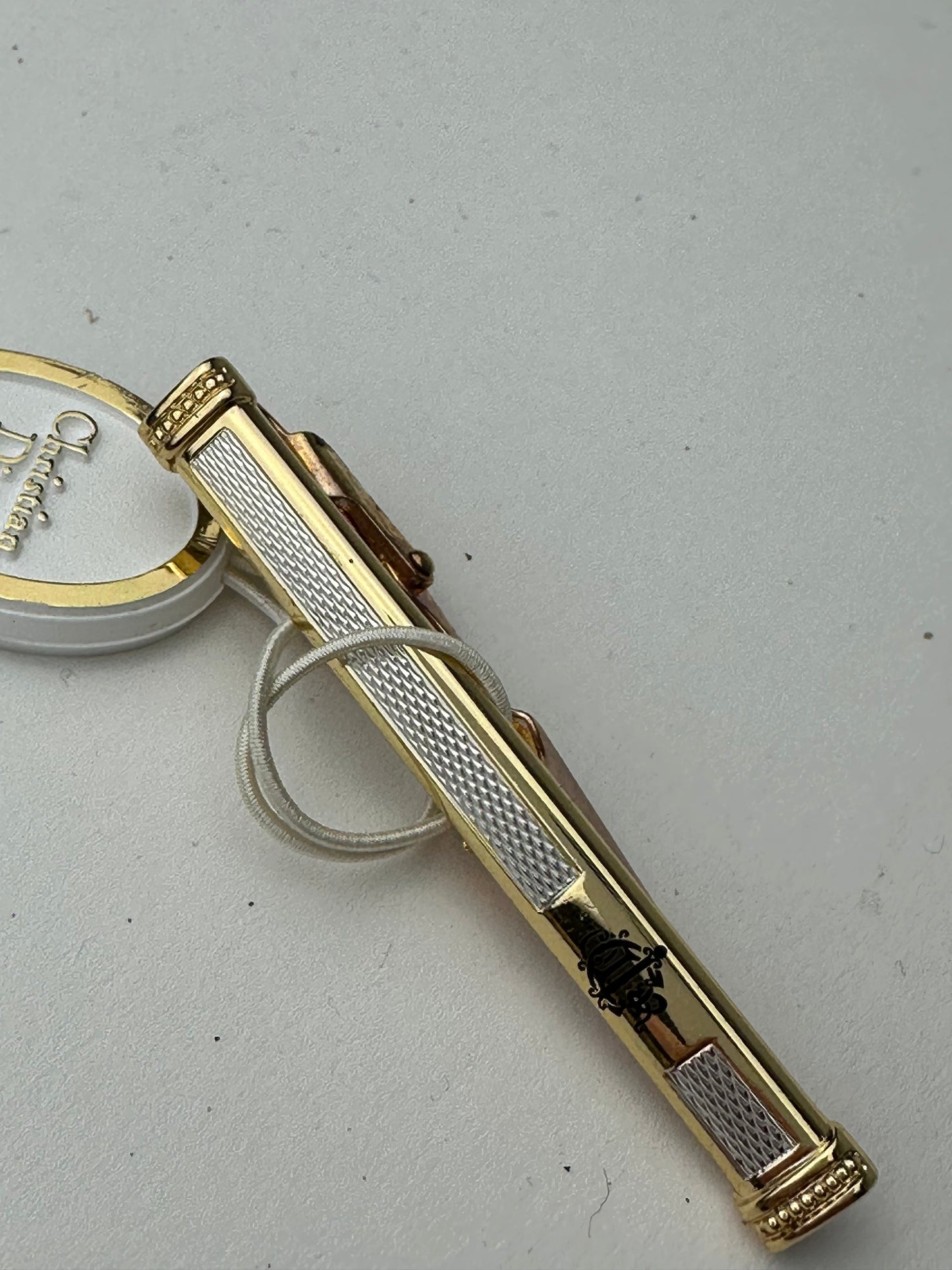 Vintage Dior Tie/Money Clamp Silver Gold
