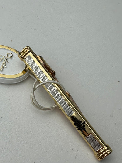 Vintage Dior Tie/Money Clamp Silver Gold