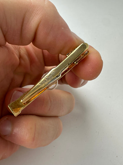 Vintage Dior Tie/Money Clamp Silver Gold