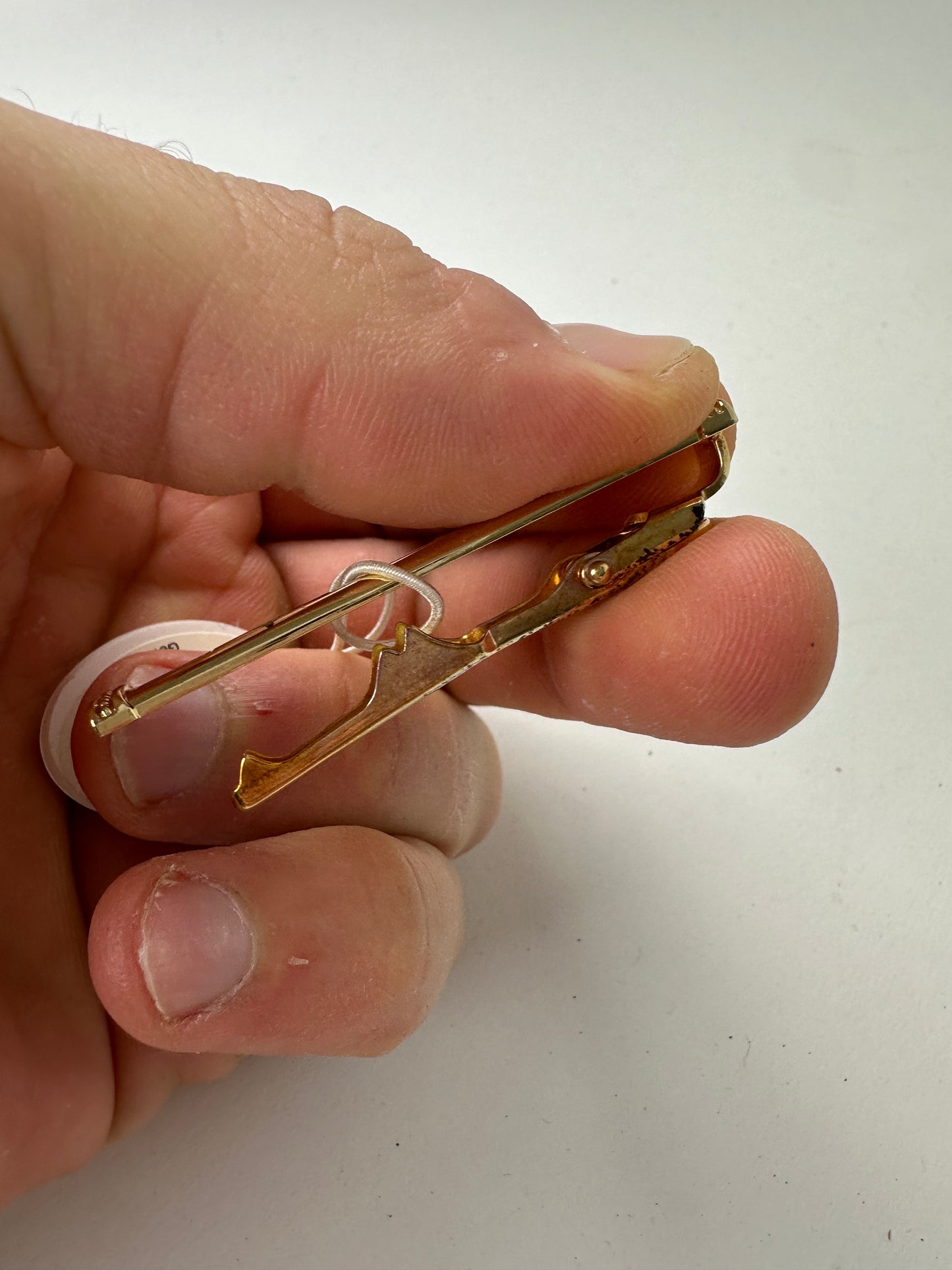 Vintage Dior Tie/Money Clamp Silver Gold