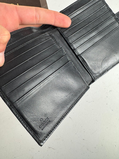 Vintage Gucci Jackie leather wallet black