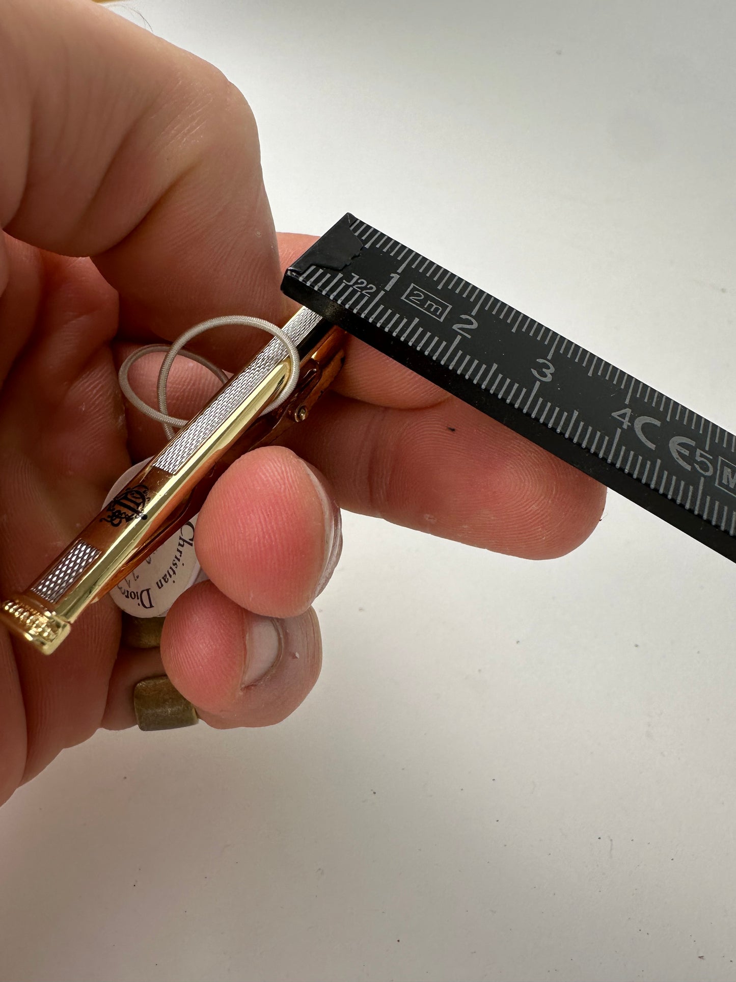 Vintage Dior Tie/Money Clamp Silver Gold