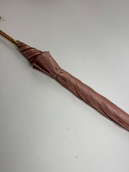 Vintage Celine Paris Monogram Umbrella Pink