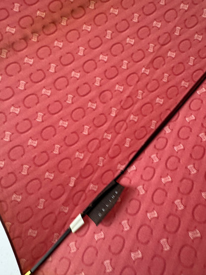Vintage Celine Paris Monogram Umbrella Pink