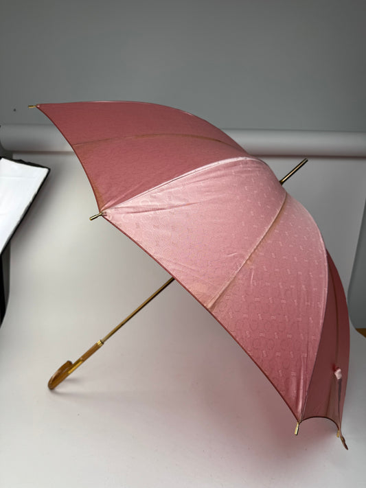 Parapluie vintage Céline Paris Monogram Rose