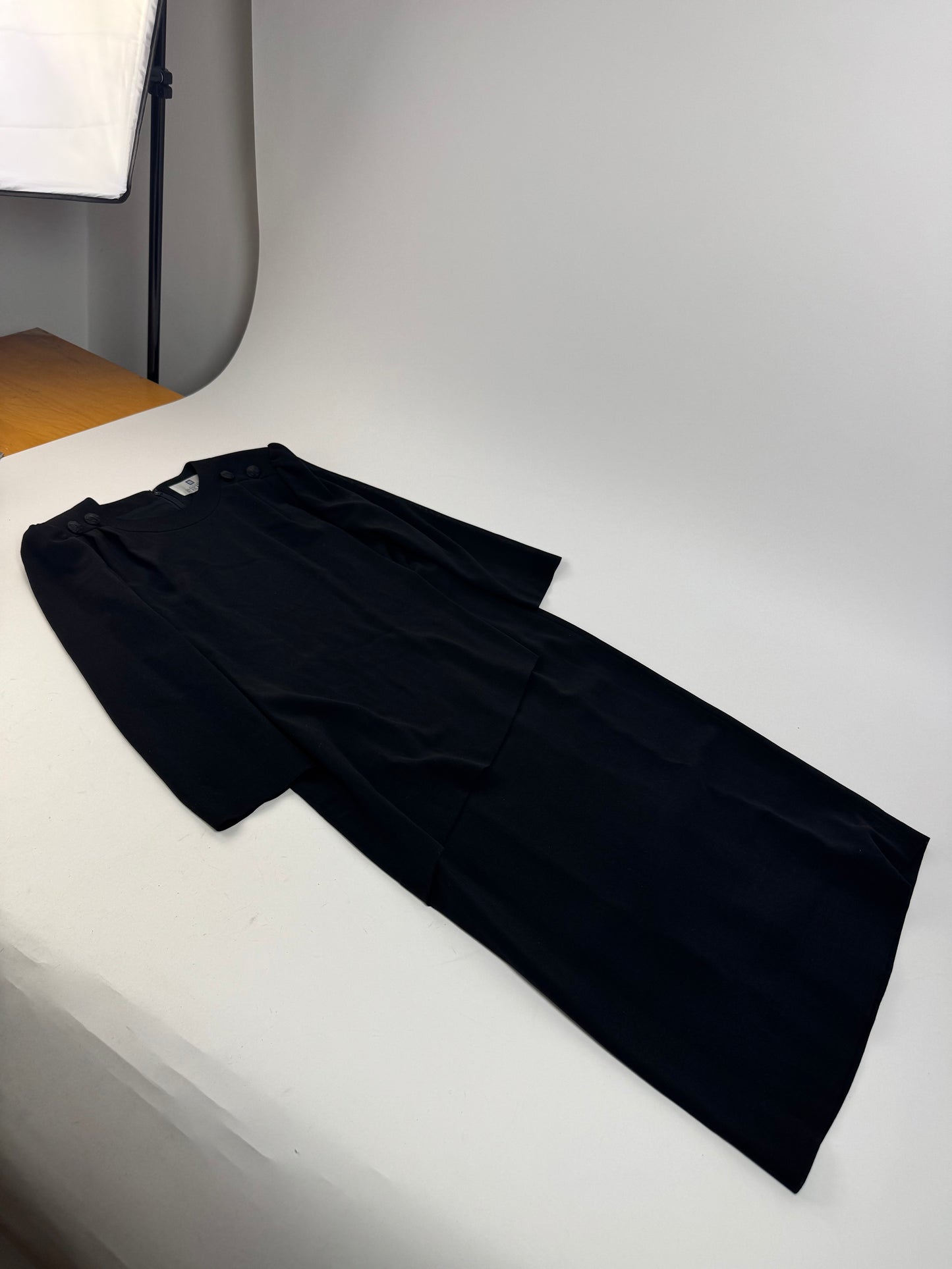 Vintage Givenchy Wool Dress Black 40/L