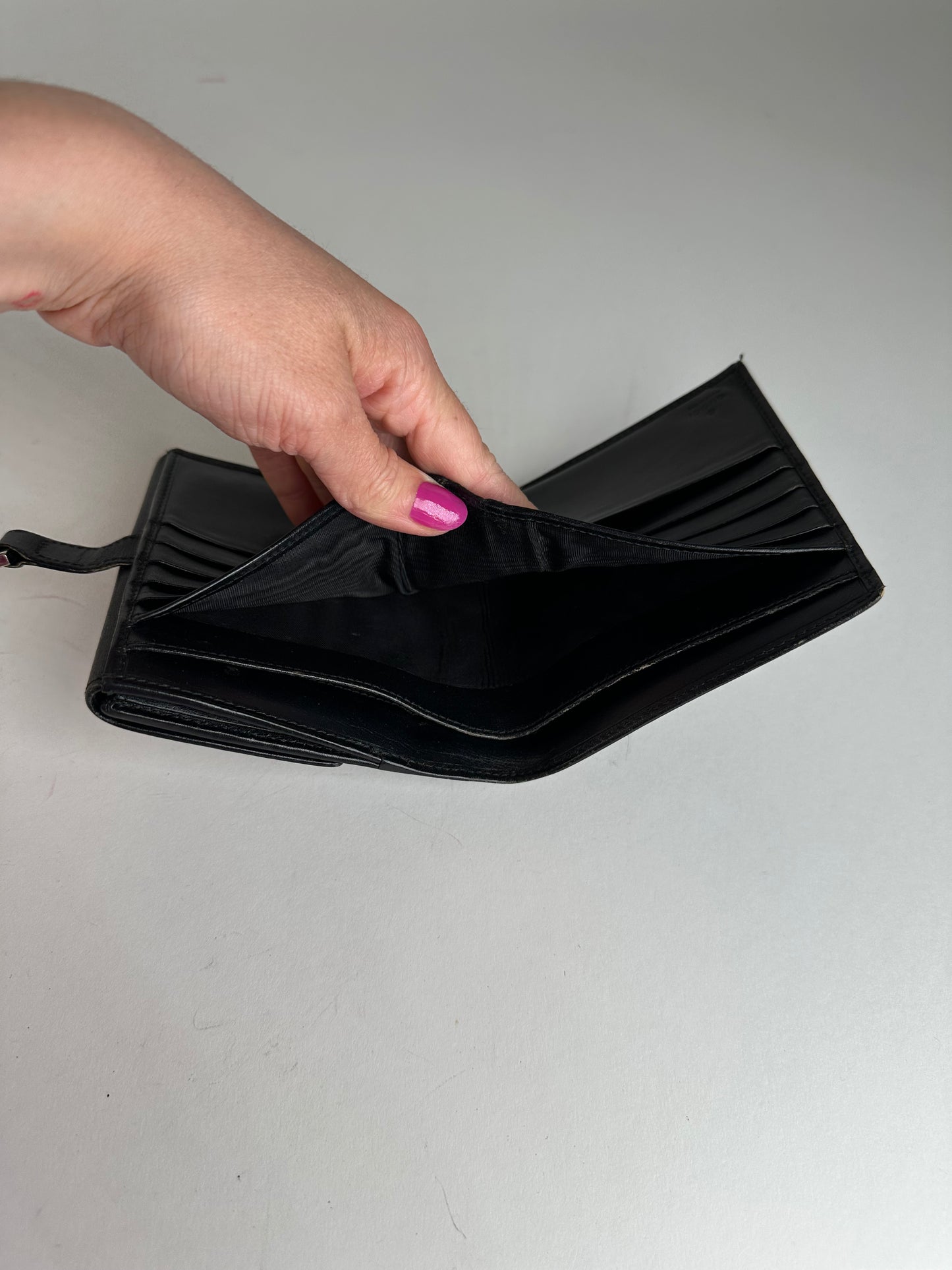 Vintage Gucci Leather Jackie Wallet Black