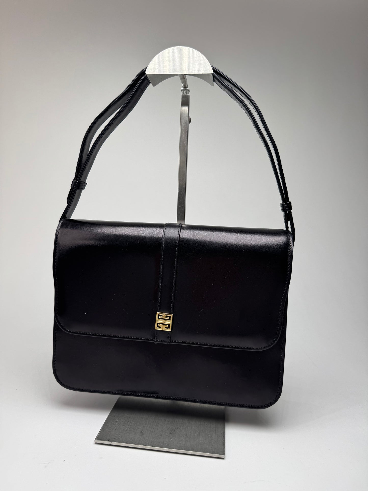 Vintage 2Way Givenchy 4G Leather Bag black