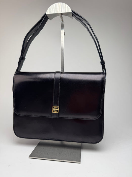 Vintage 2Way Givenchy 4G Leather Bag black