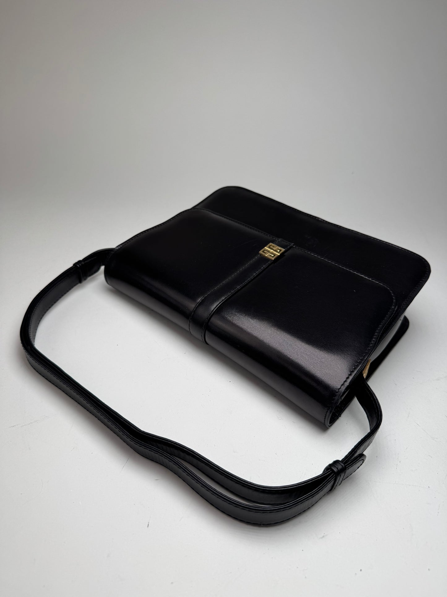 Vintage 2Way Givenchy 4G Leather Bag black