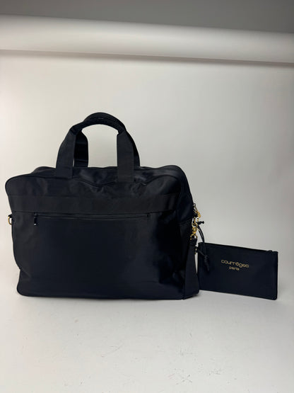 Sac polochon vintage Courreges Paris 2Way Cotton noir