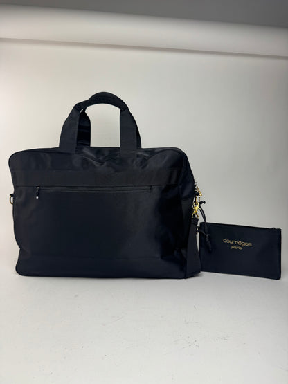 Sac polochon vintage Courreges Paris 2Way Cotton noir