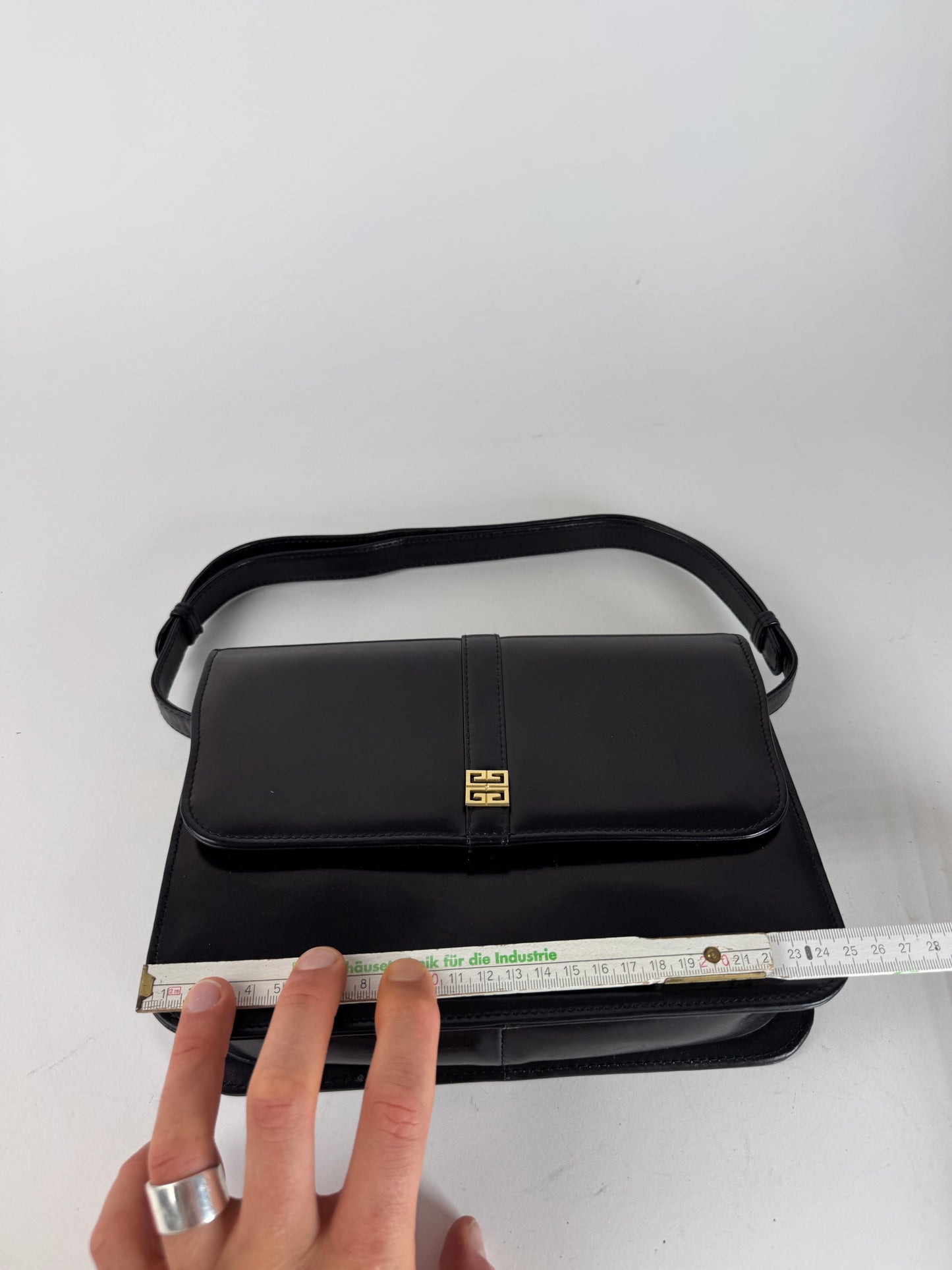 Vintage 2Way Givenchy 4G Leather Bag black