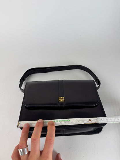 Vintage 2Way Givenchy 4G Leather Bag black