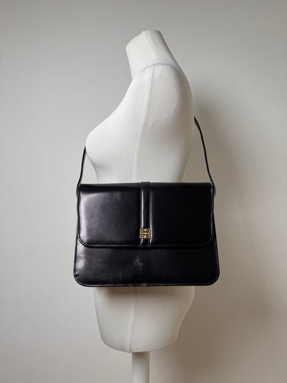 Vintage 2Way Givenchy 4G Leather Bag black