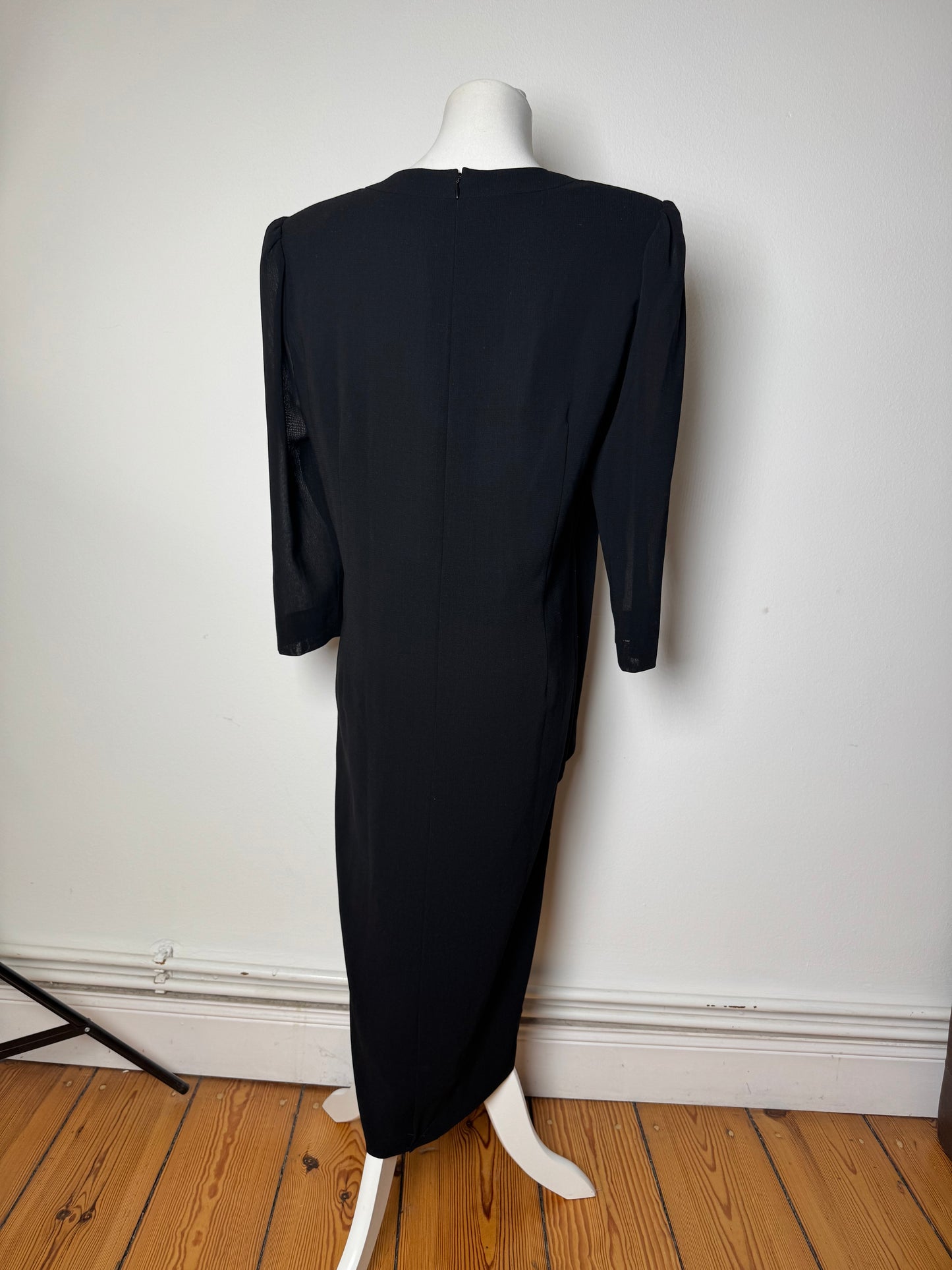 Vintage Givenchy Wool Dress Black 40/L