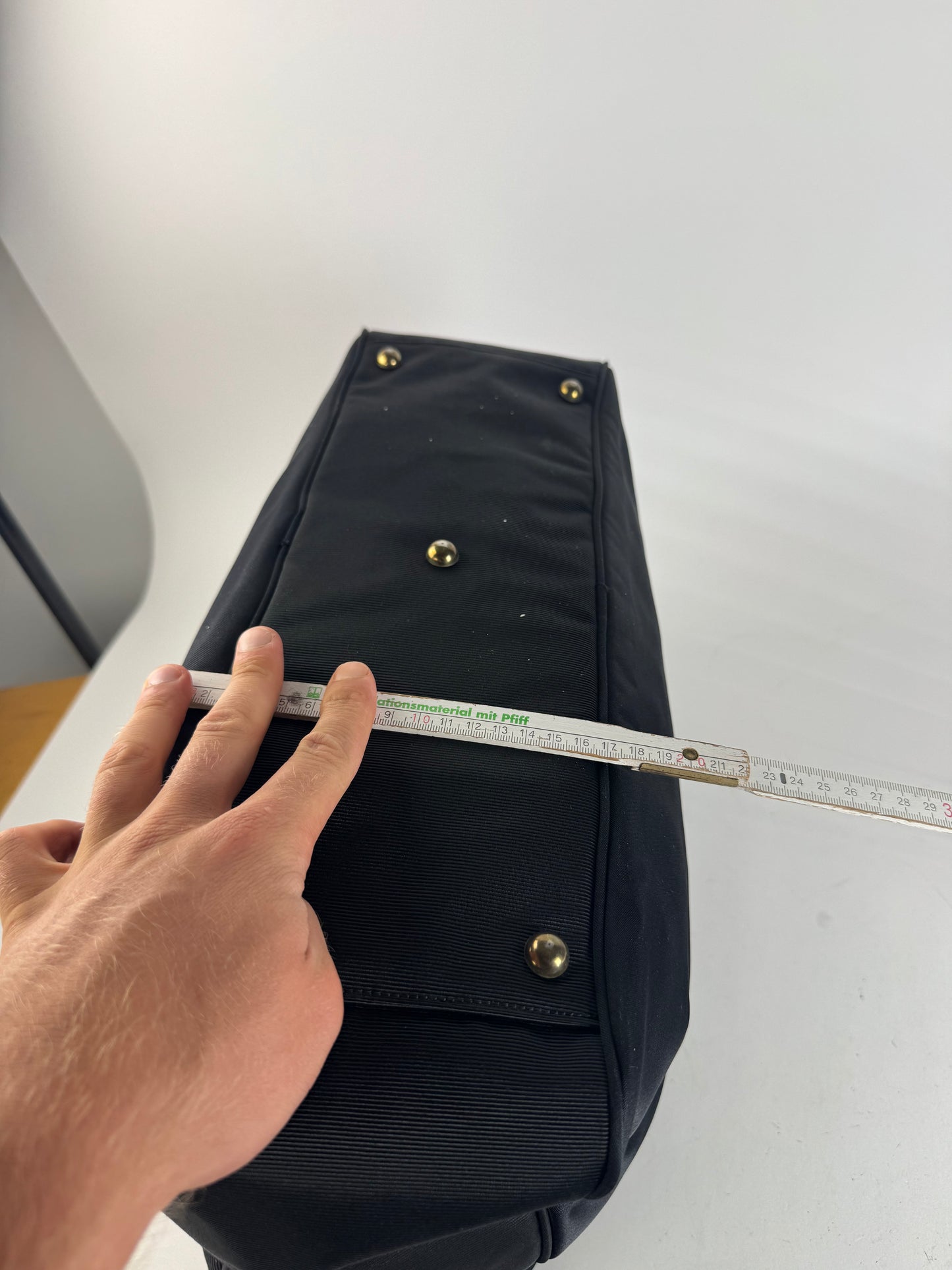 Sac polochon vintage Courreges Paris 2Way Cotton noir