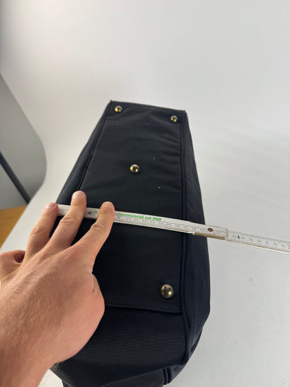 Sac polochon vintage Courreges Paris 2Way Cotton noir