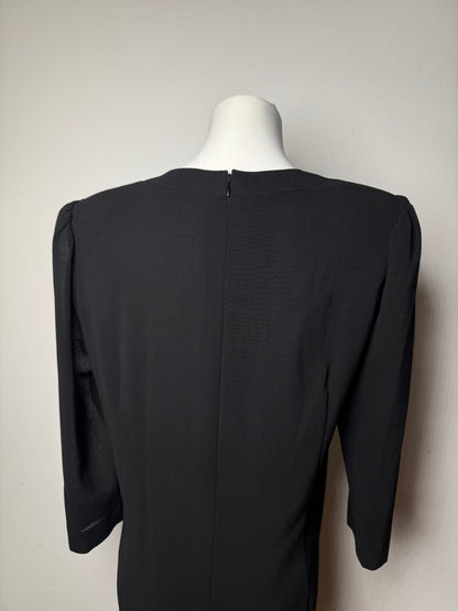 Vintage Givenchy Wool Dress Black 40/L