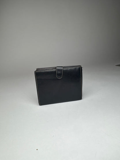 Vintage Loewe Madrid Leather Wallet Black Brown