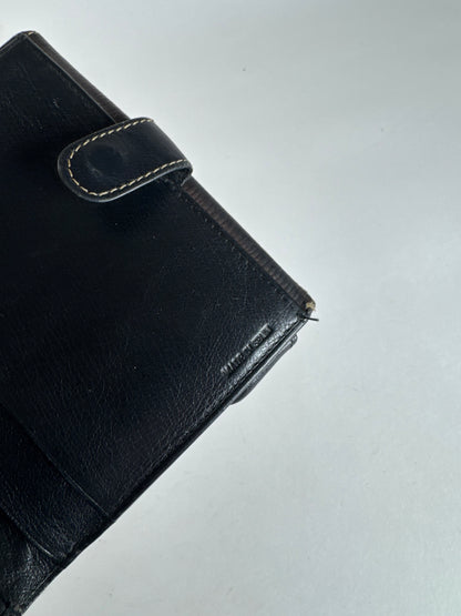 Vintage Loewe Madrid Leather Wallet Black Brown