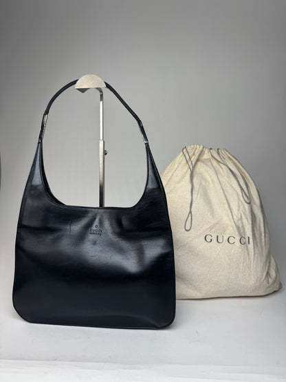 Vintage Gucci Leather Handbag Black