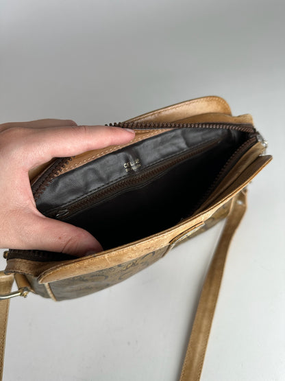 Vintage Celine Paris Triomphe Monogram Leather Bag